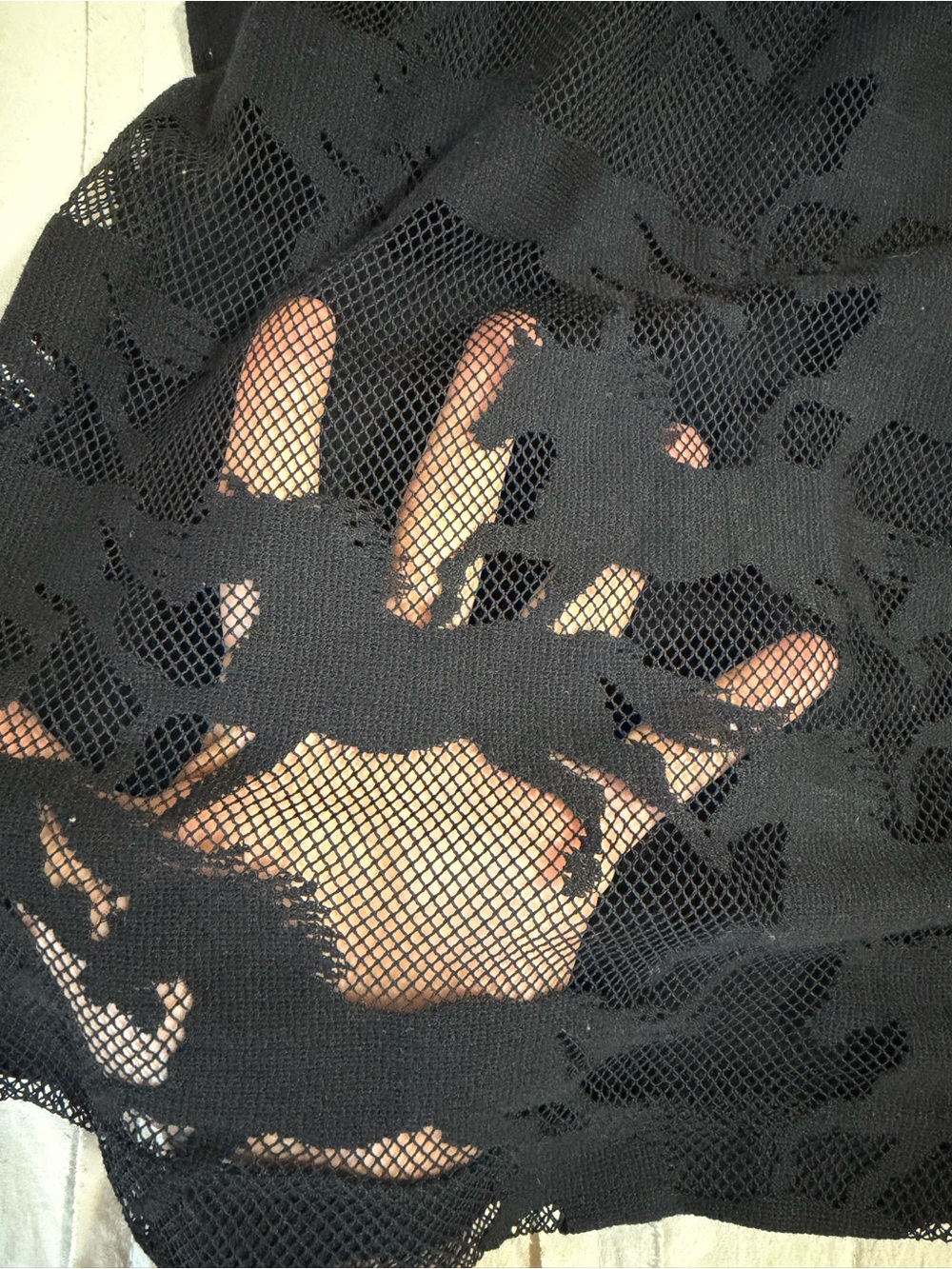 Reimagine Pinko black semi transparent mesh front tank, Size S, NWT - Picture 13 of 14